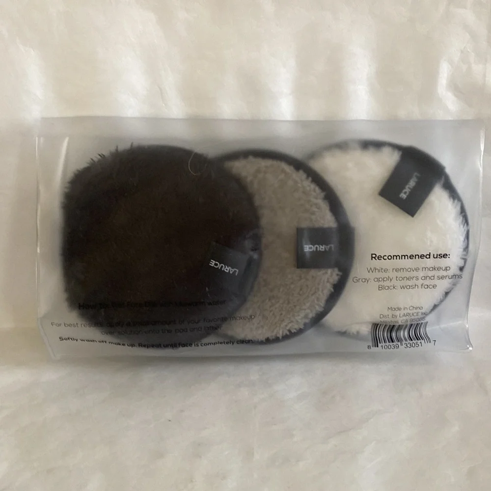 LARUCE BEAUTY 3p Face Cleansing Disks $24 NIP